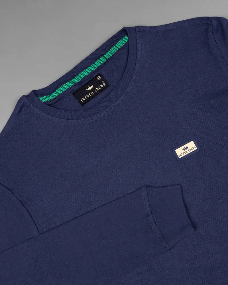 Martinique Blue Full Sleeve Premium Cotton Jersey Sweatshirt 4