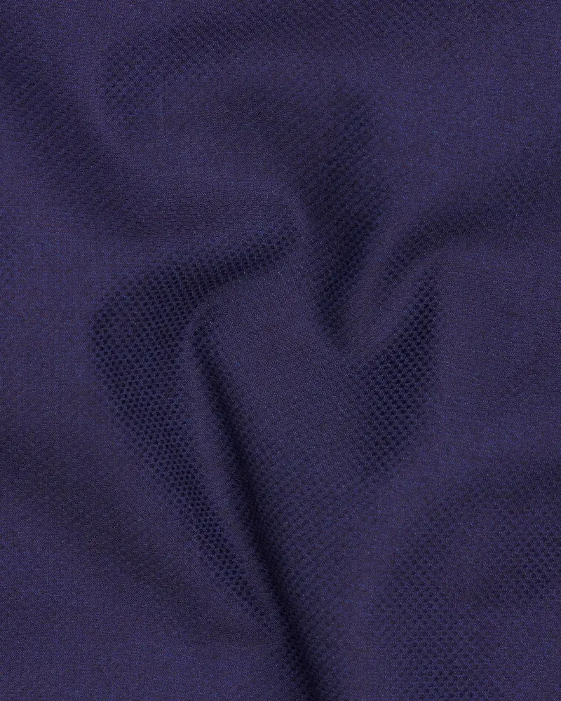 Martinique Blue Premium Cotton Designer Waistcoat 3
