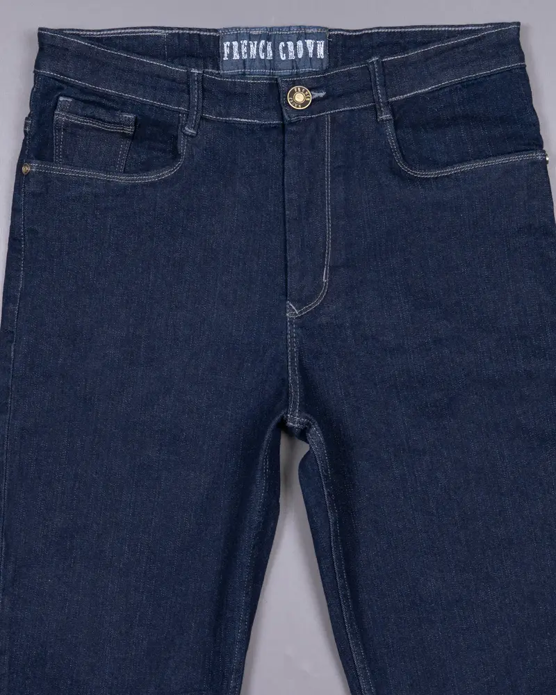 Martinique Blue Slim Fit Mid-Rise Clean Look Stretchable Denim 4