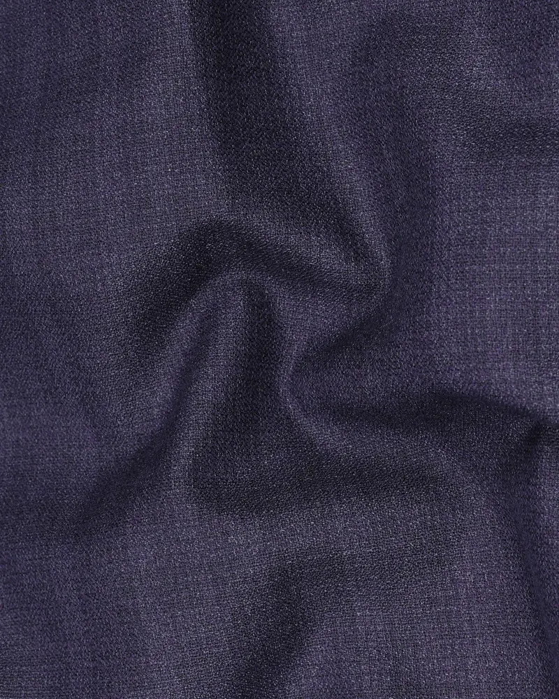 Martinique Blue Subtle Checkered Single Breasted Suit 3