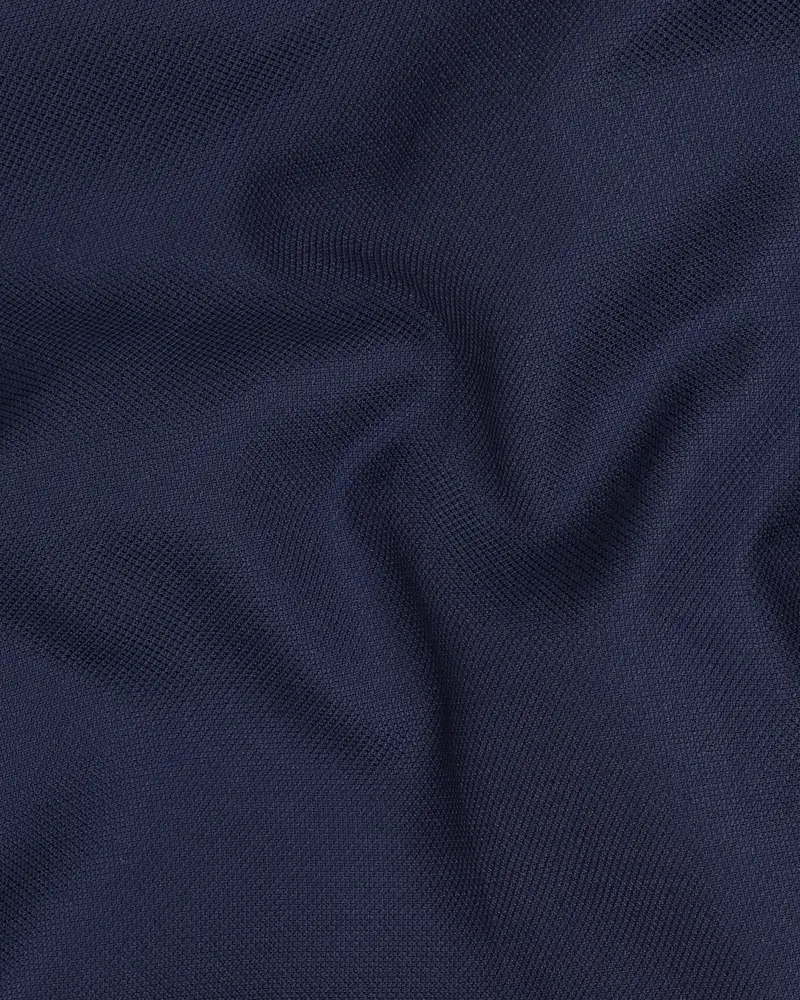 Martinique Blue Textured Waistcoat 3