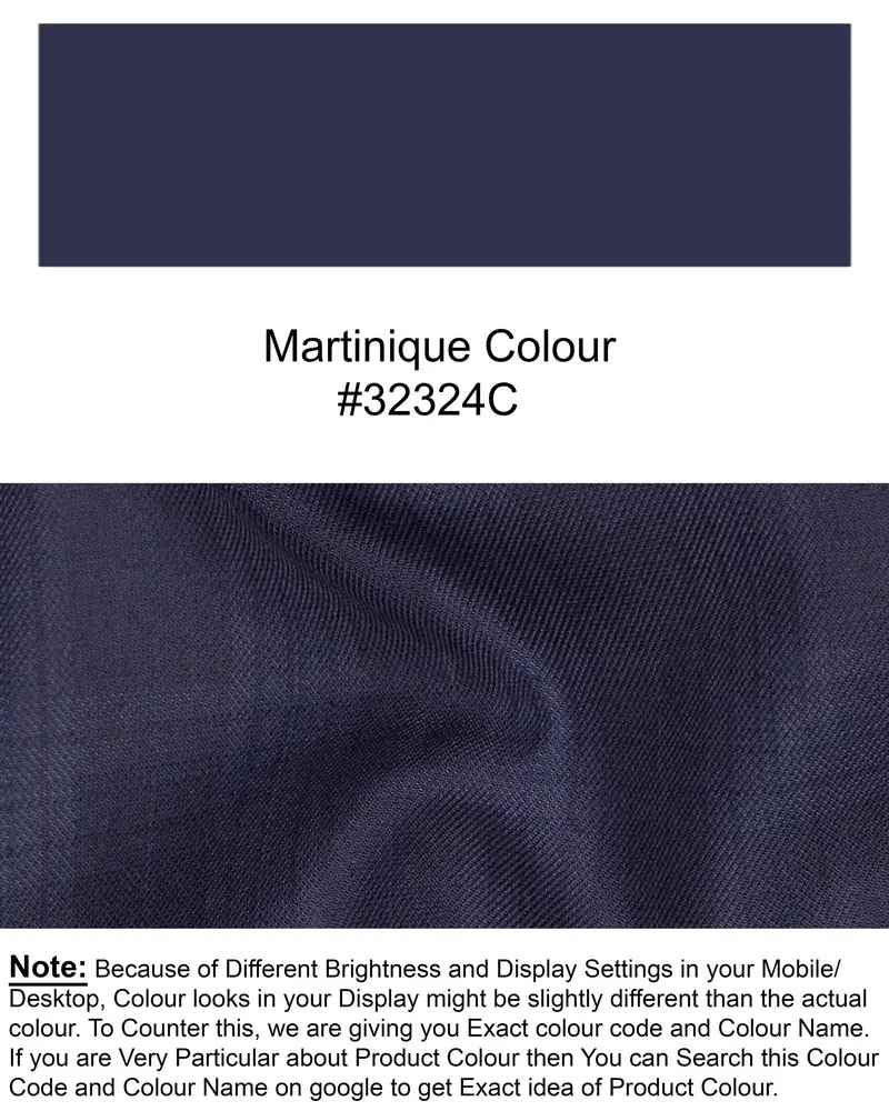 Martinique Blue Wool Rich Plaid Waistcoat 7