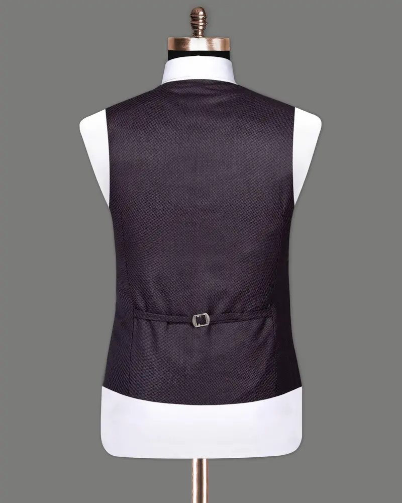 Martinique Violet Subtle Checked Woolrich Waistcoat 6