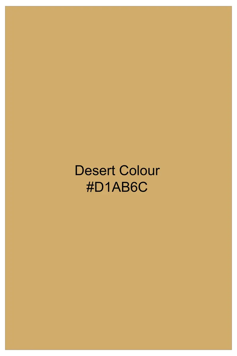 Marula-Desert Yellow Solid Wool Rich Slight Stretch Waistband Pant 8