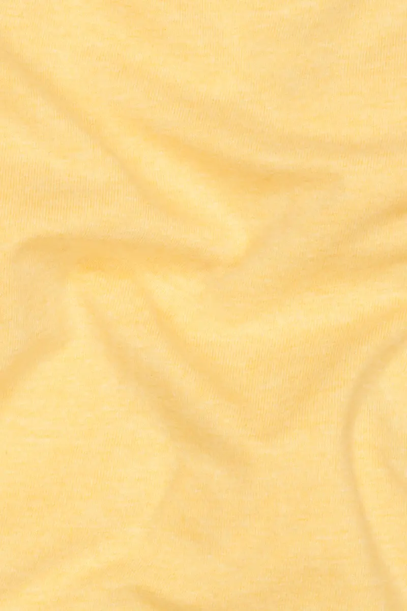 Marzipan Yellow Premium Cotton Jersey T-Shirt 4