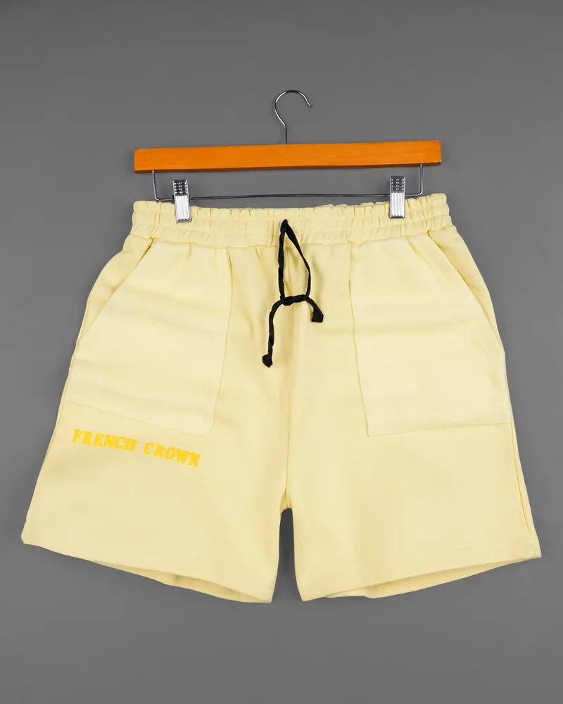 Marzipan Yellow Premium Cotton Shorts 2