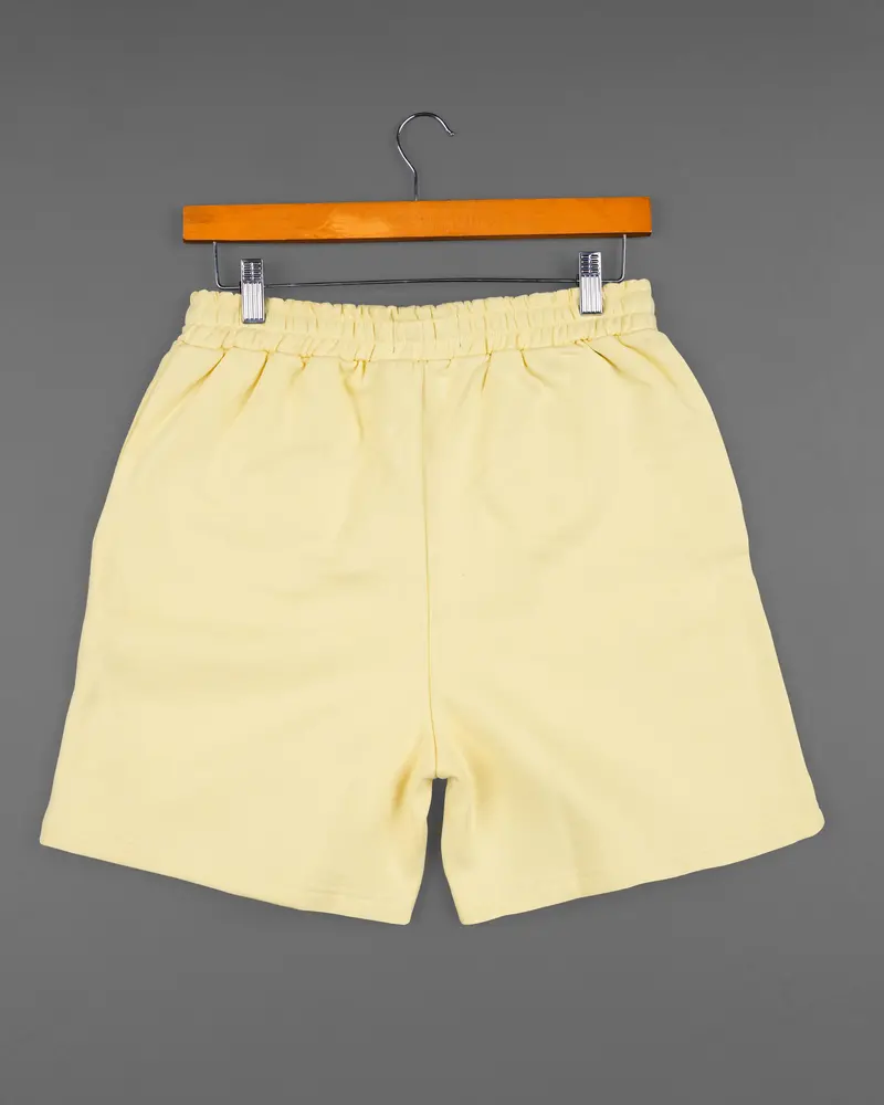 Marzipan Yellow Premium Cotton Shorts 4