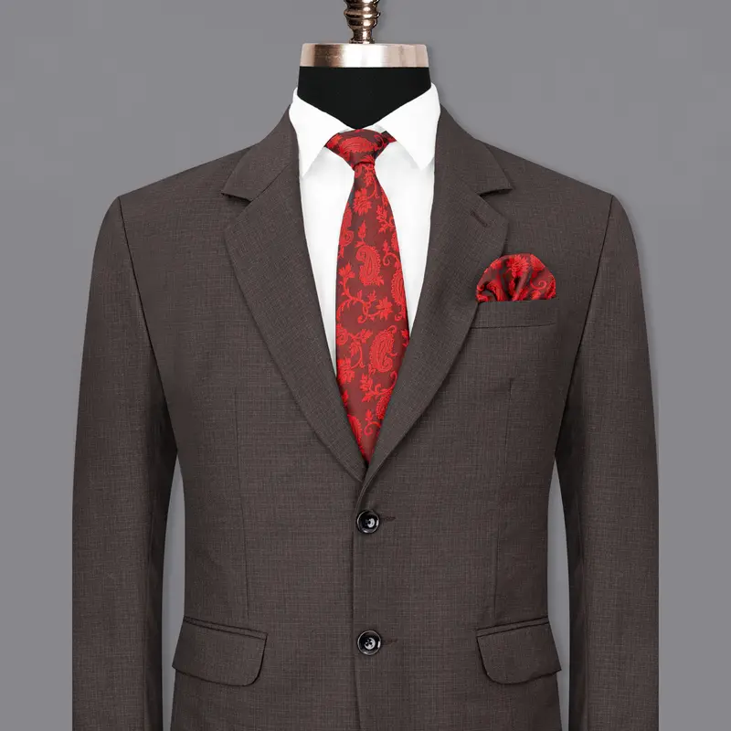 Masala Brown Single Breasted Blazer 1