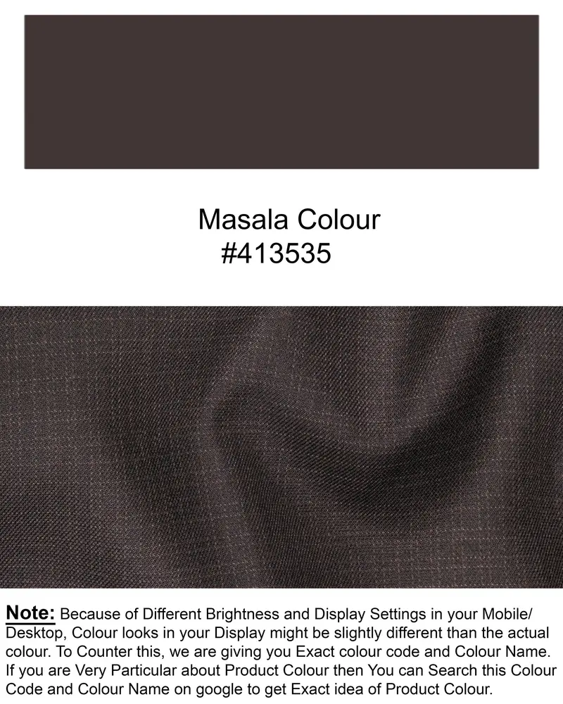 Masala Brown Single Breasted Blazer 11
