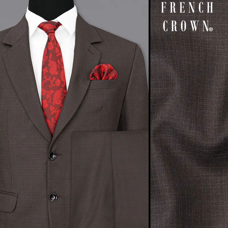 Masala Brown Single Breasted Suit 1