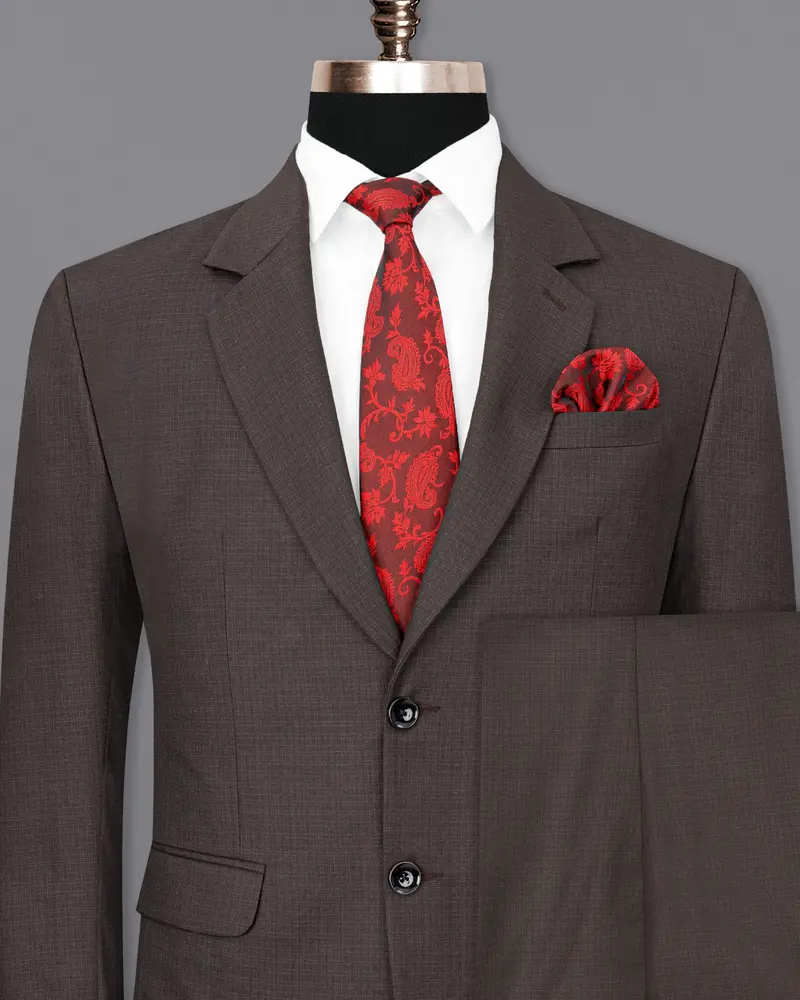Masala Brown Single Breasted Suit 2