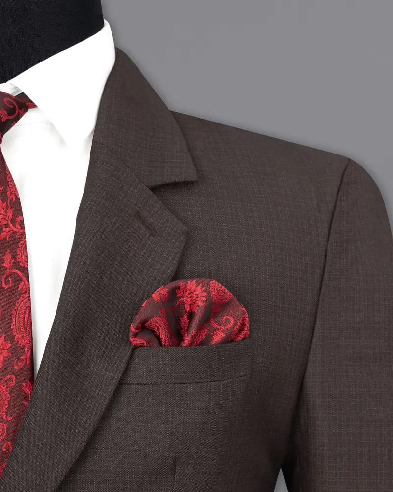 Masala Brown Single Breasted Suit 7