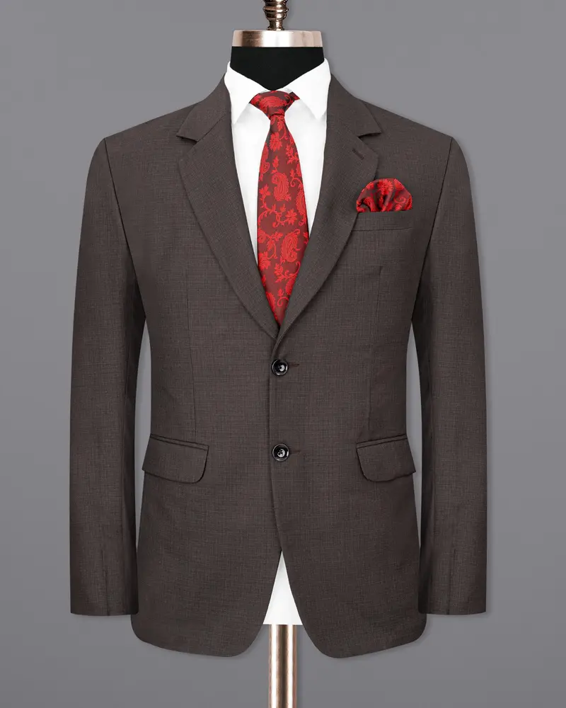 Masala Brown Single Breasted Suit 9