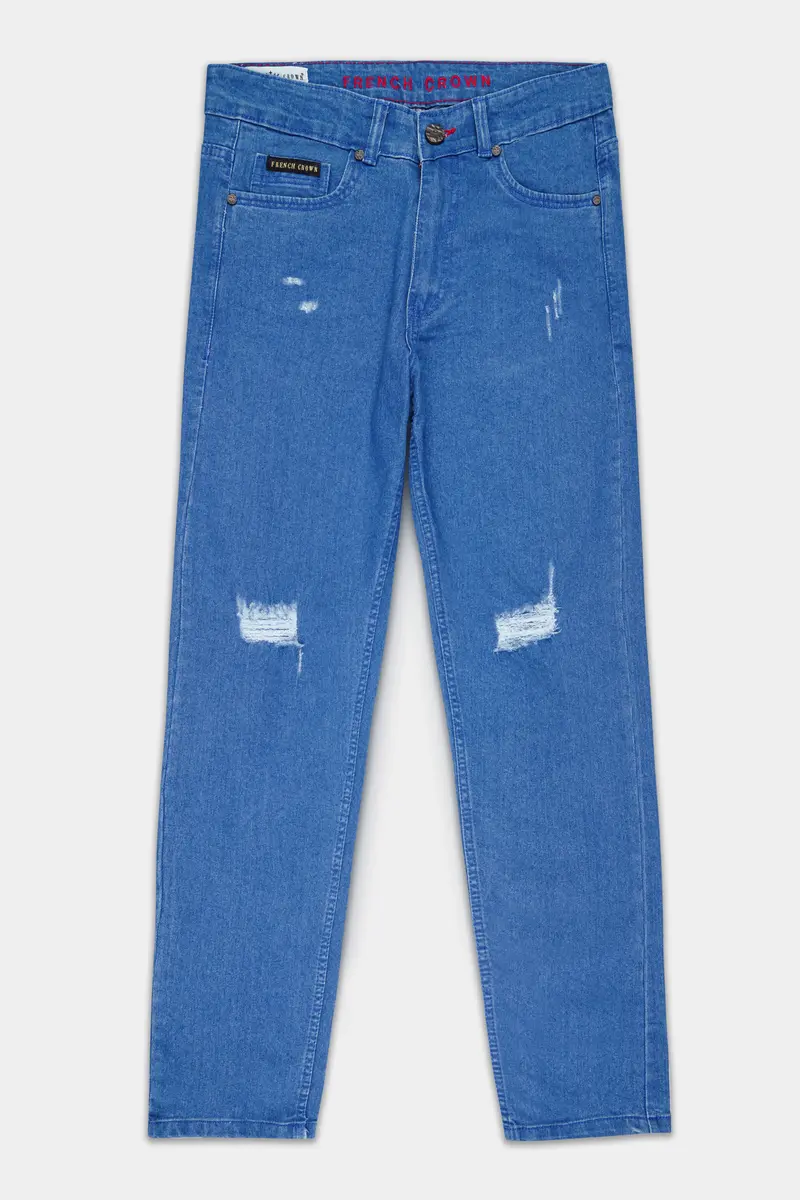Matisse Blue Mildly Distressed Rinse Wash Stretchable Denim 2