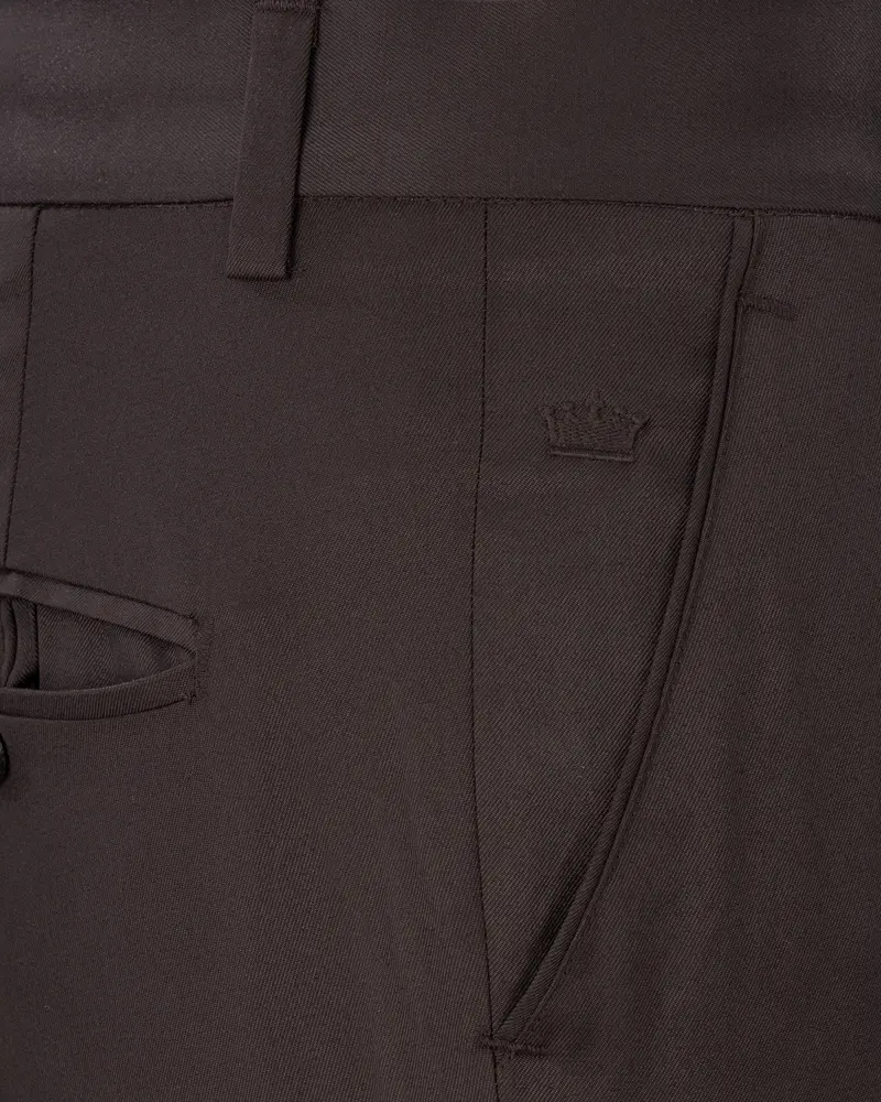 Matterhorn Brown Textured Pant 5