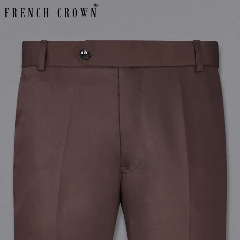 Matterhorn Brown Textured Pant 6