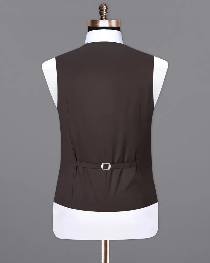 Matterhorn Brown Textured Waistcoat 6