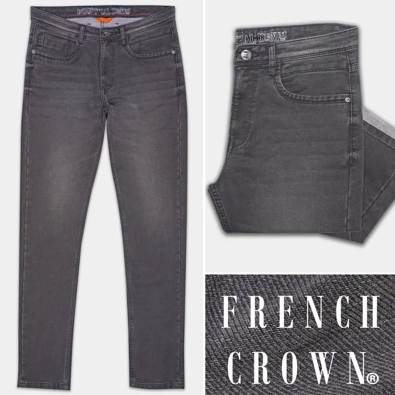 Matterhorn Gray Whiskering Wash Denim 1