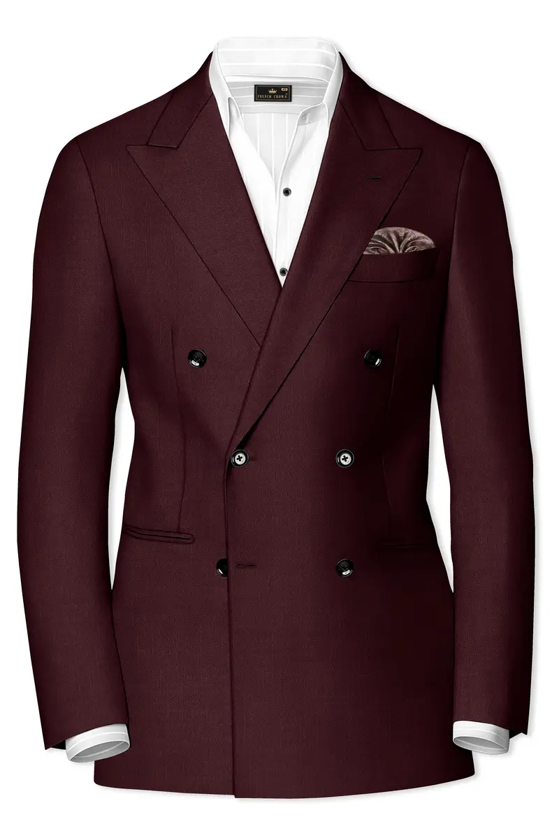 Matterhorn Maroon Double Breasted Blazer 2