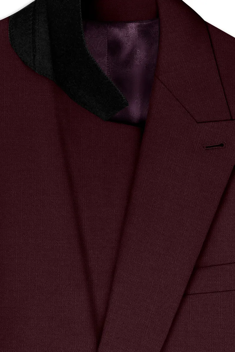 Matterhorn Maroon Double Breasted Blazer 4