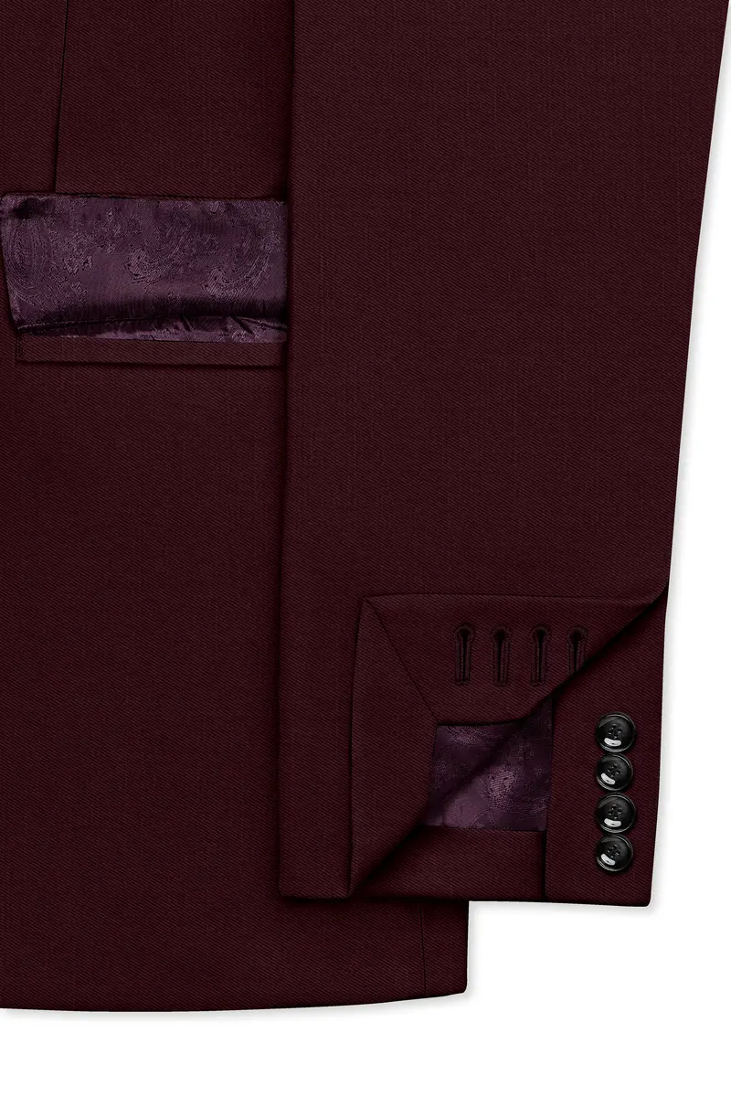 Matterhorn Maroon Double Breasted Blazer 6