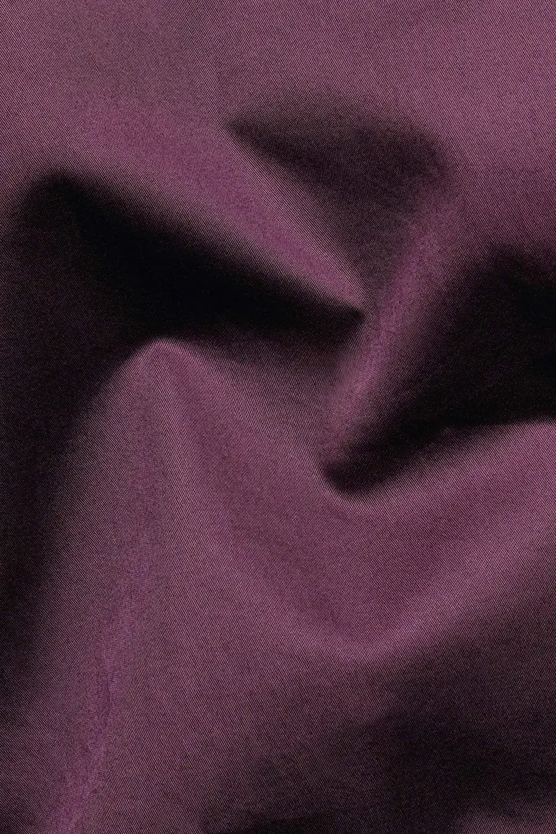 Matterhorn Maroon Subtle Sheen Super Soft Premium Cotton Mandarin Shirt 2