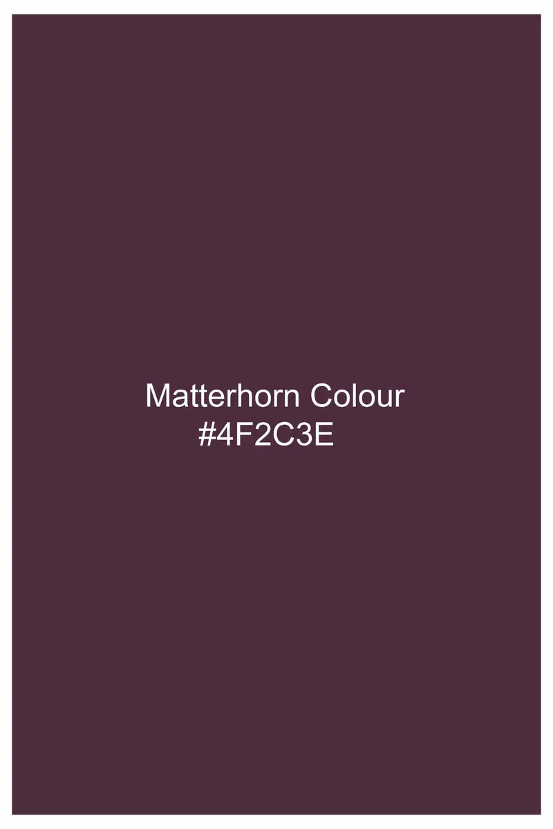Matterhorn Maroon Subtle Sheen Super Soft Premium Cotton Mandarin Shirt 5