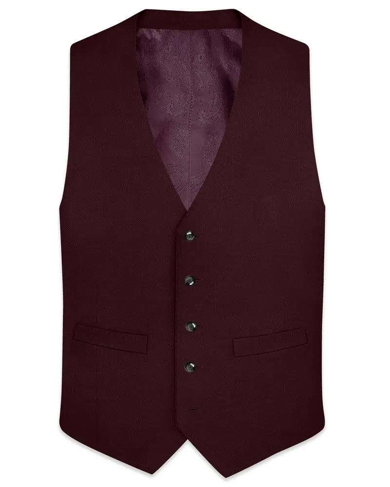 Matterhorn Maroon Waistcoat 1