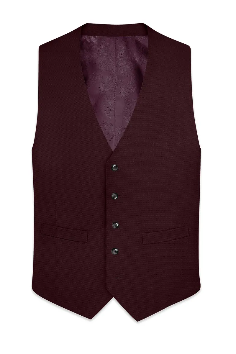Matterhorn Maroon Waistcoat 2