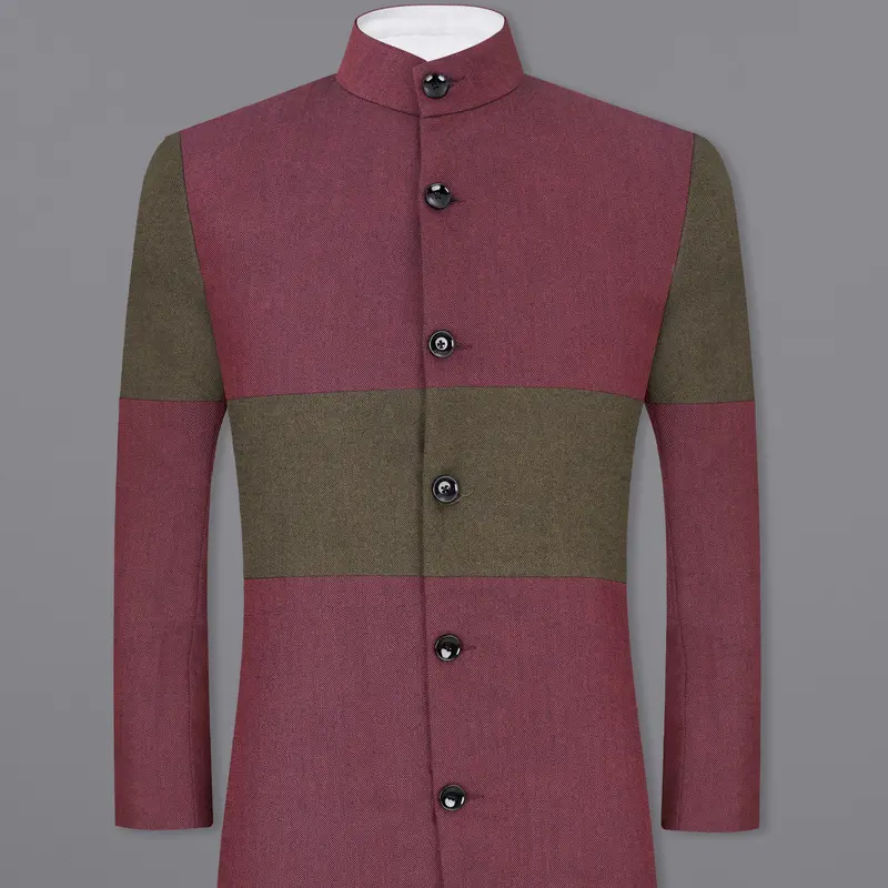 Matterhorn Maroon Wool Rich Designer Overcoat 1