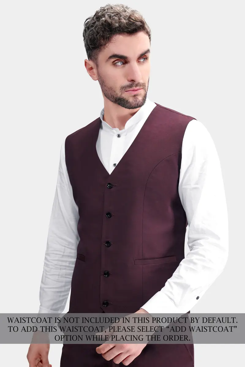 Matterhorn Maroon Wool Rich Designer Suit 10