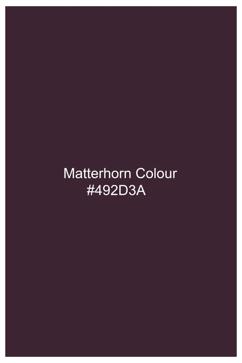 Matterhorn Maroon Wool Rich Designer Suit 14