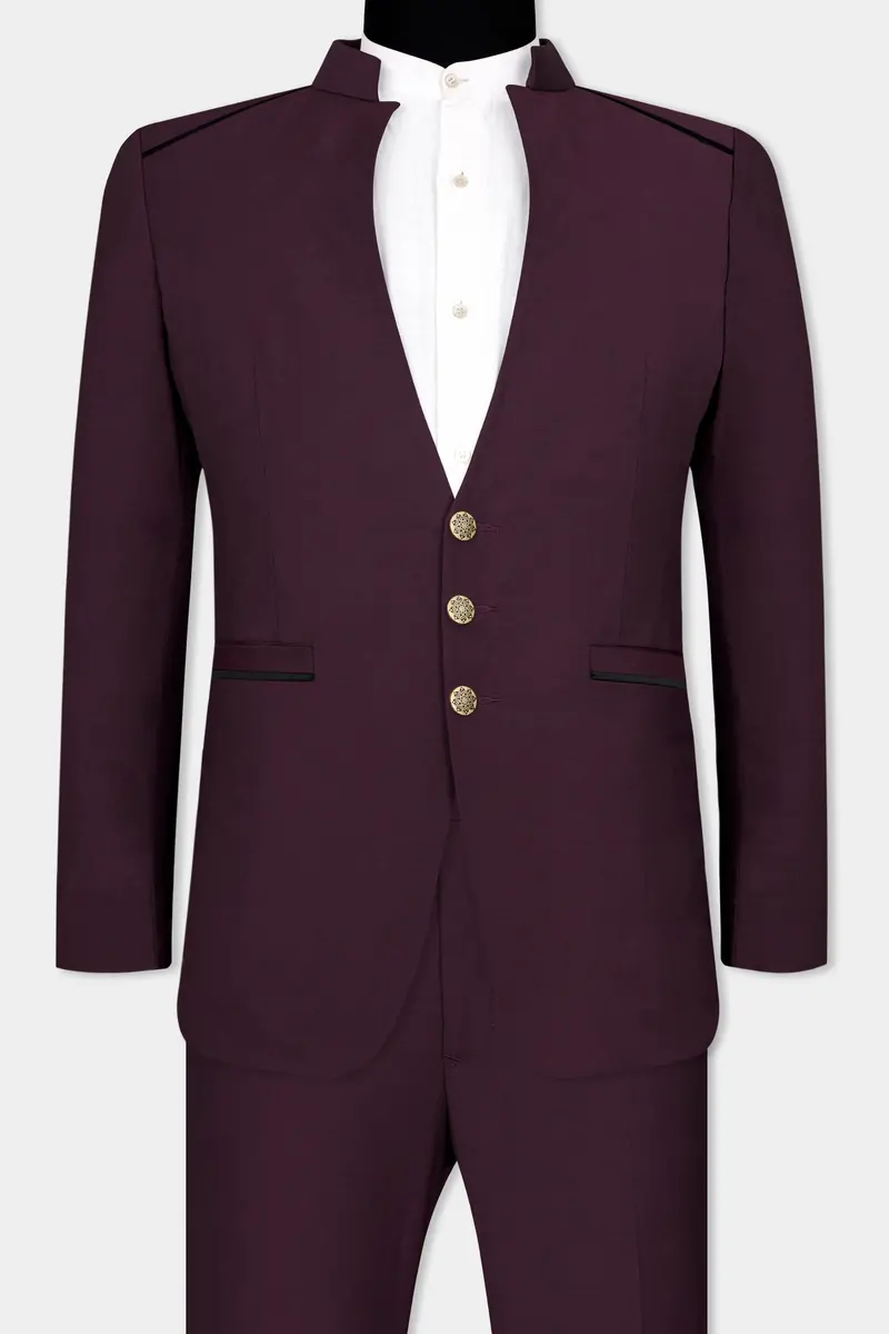 Matterhorn Maroon Wool Rich Designer Suit 2