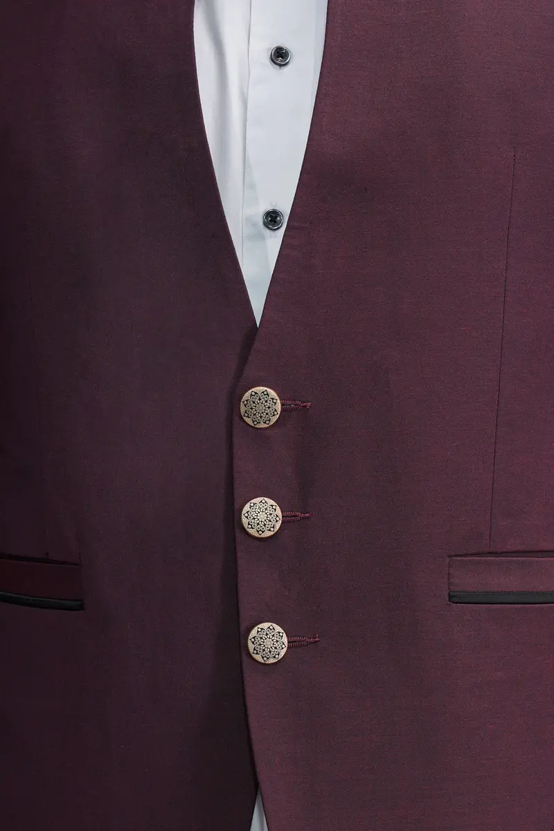 Matterhorn Maroon Wool Rich Designer Suit 6
