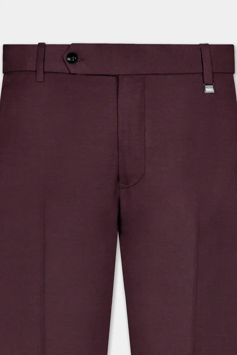 Matterhorn Maroon Wool Rich Pant 4