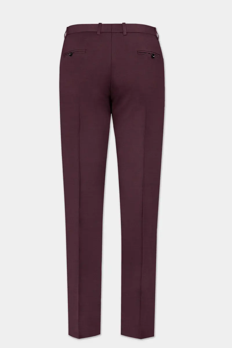 Matterhorn Maroon Wool Rich Pant 5