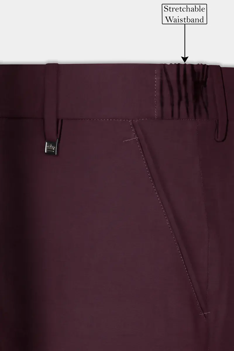 Matterhorn Maroon Wool Rich Pant 6