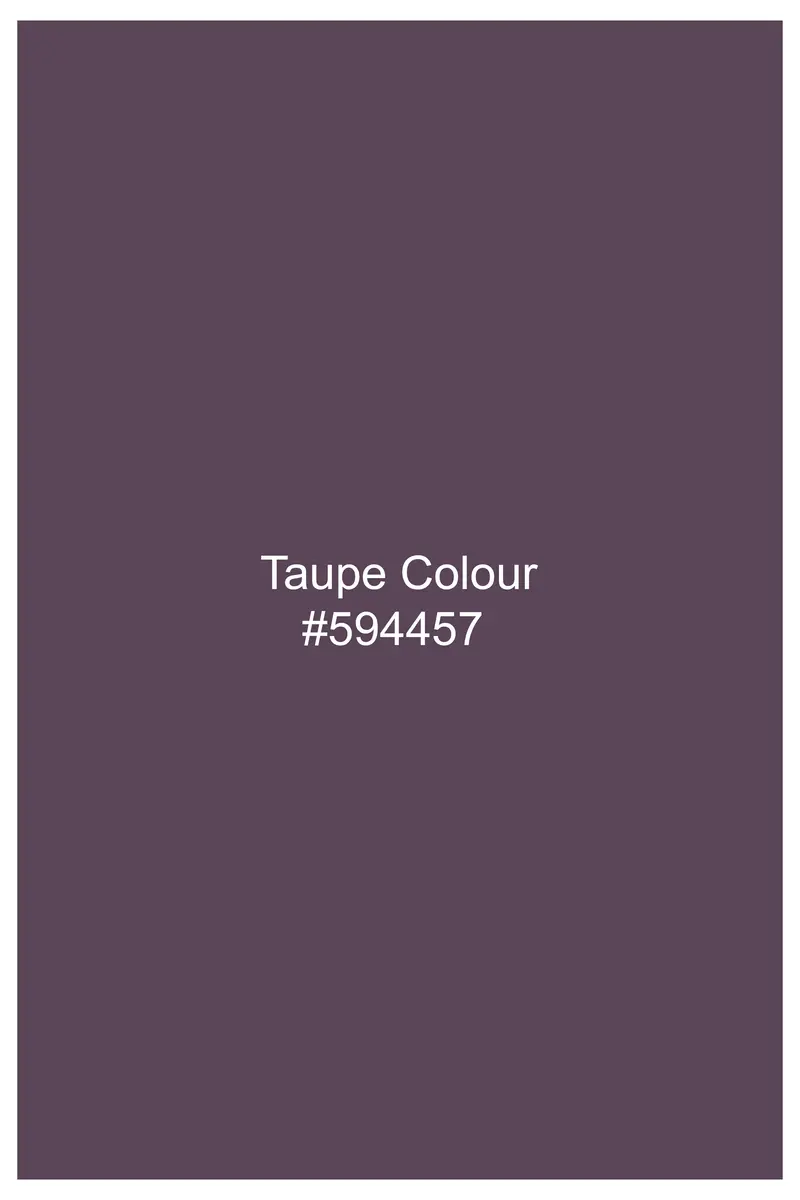 Mauvero-Taupe Purple Subtle Sheen Super Soft Premium Cotton Mandarin Dress Shirt 7