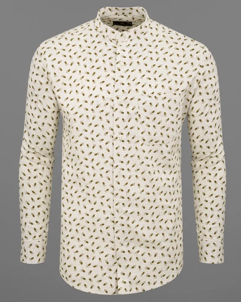 Mckenzie Floral Printed Luxurious Linen Shirt 5