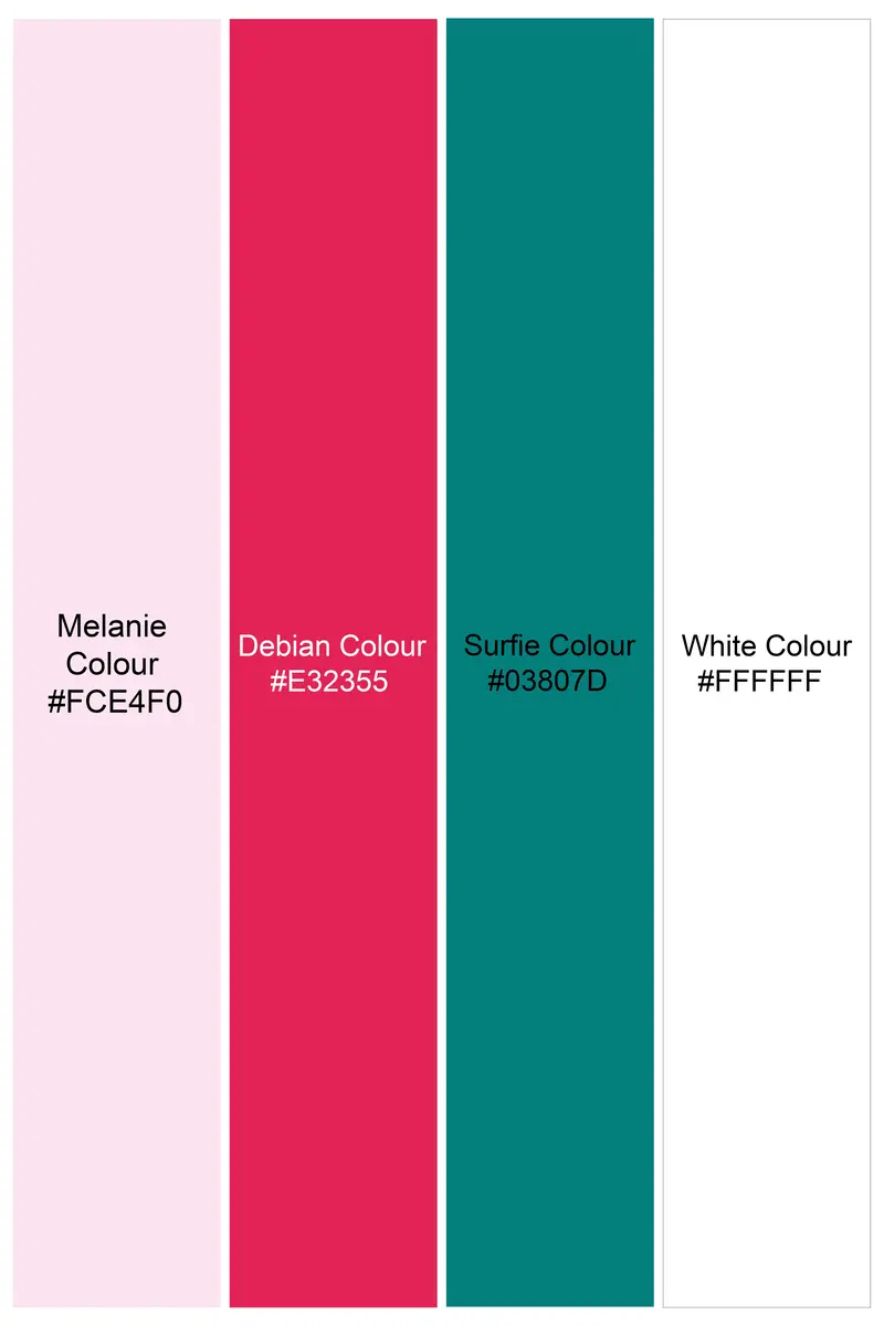 Melaine Pink With Multicolor Rabbit Printed Premium Cotton Shorts 7