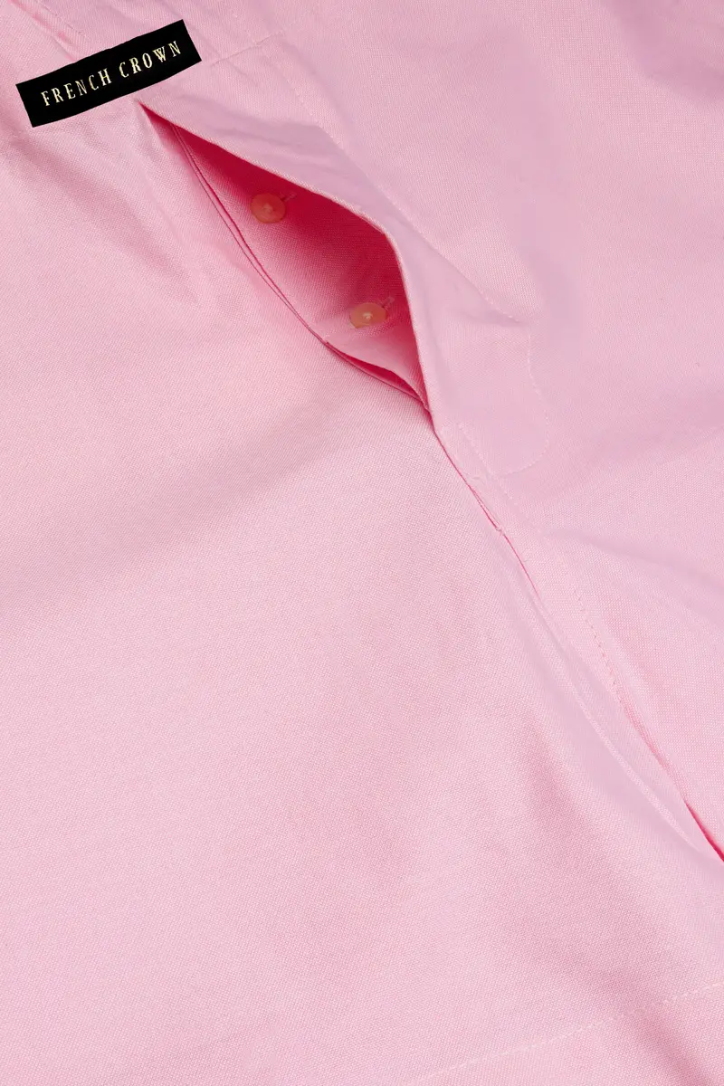 Melanie Pink Solid Oxford Premium Cotton Boxer 4