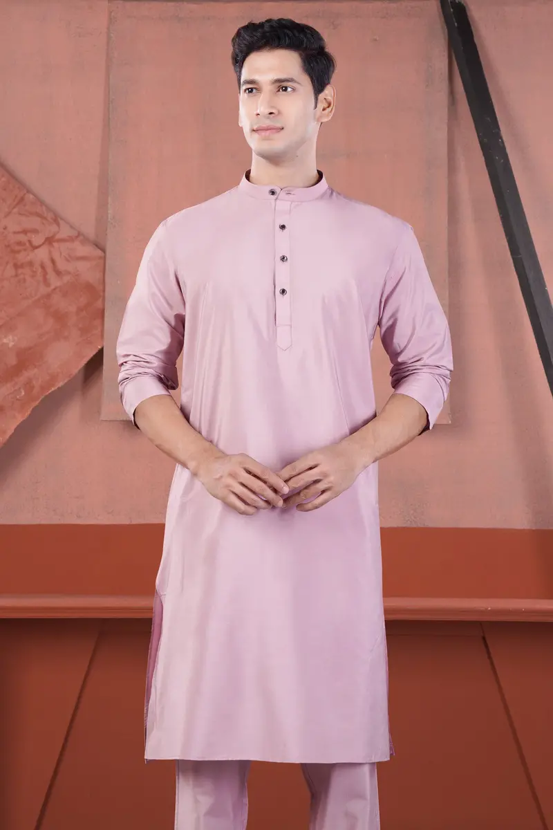 Melanie Pink Subtle Sheen Viscose Kurta 6