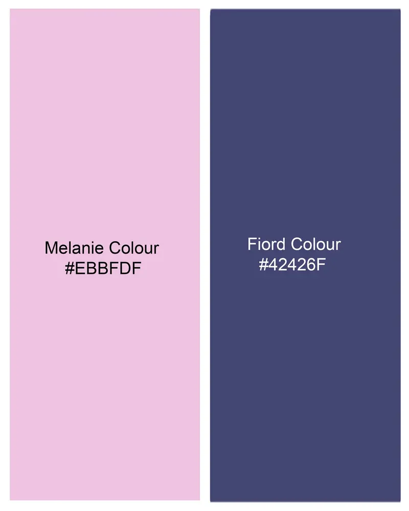 Melanie Pink With Fiord Blue Printed Premium Cotton Designer Nehru Jacket 8
