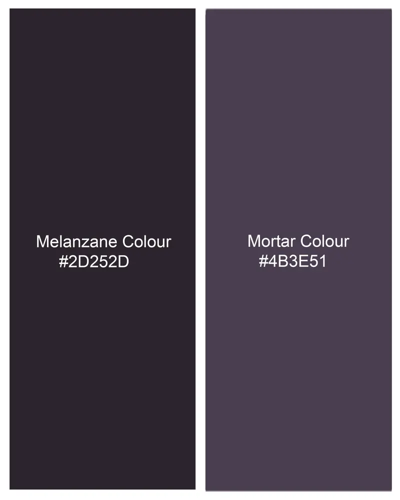 Melanzane Violet And Mortar Purple Plaid Waistcoat 7