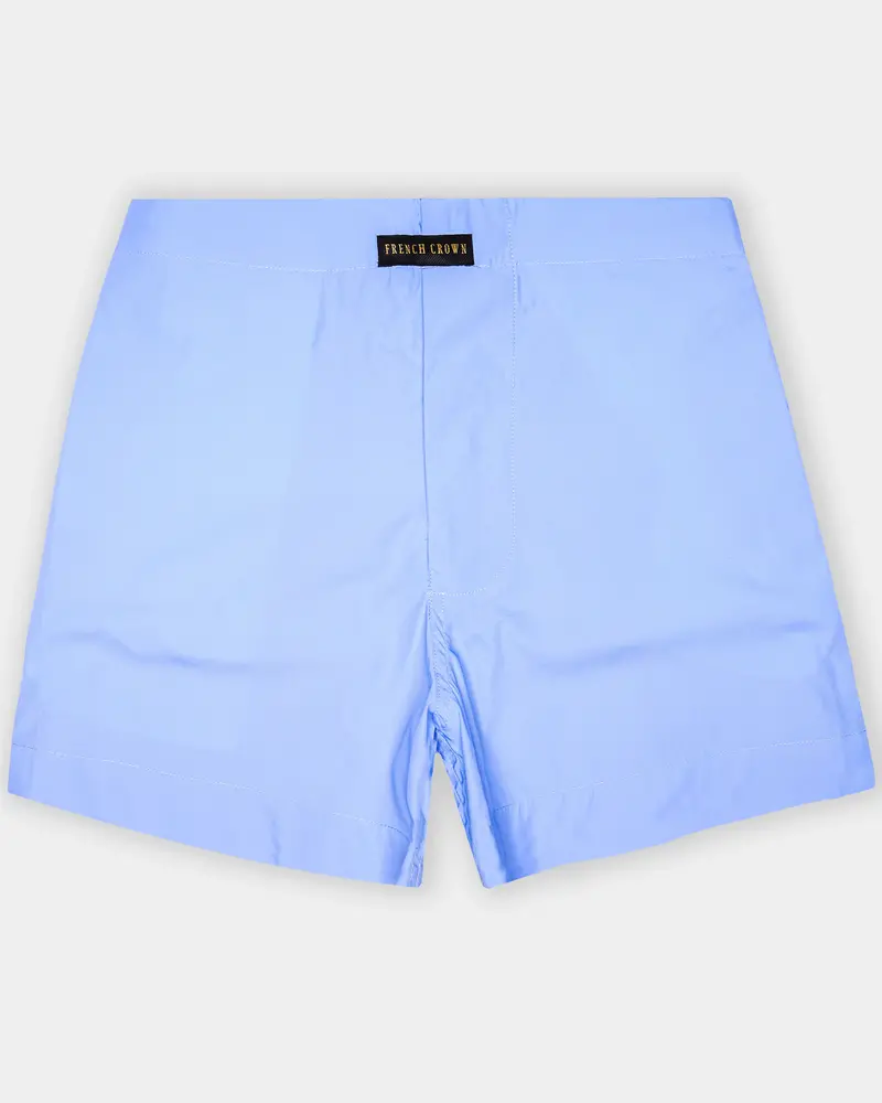 Melrose Blue Plain Solid Premium Giza Cotton Boxer 1