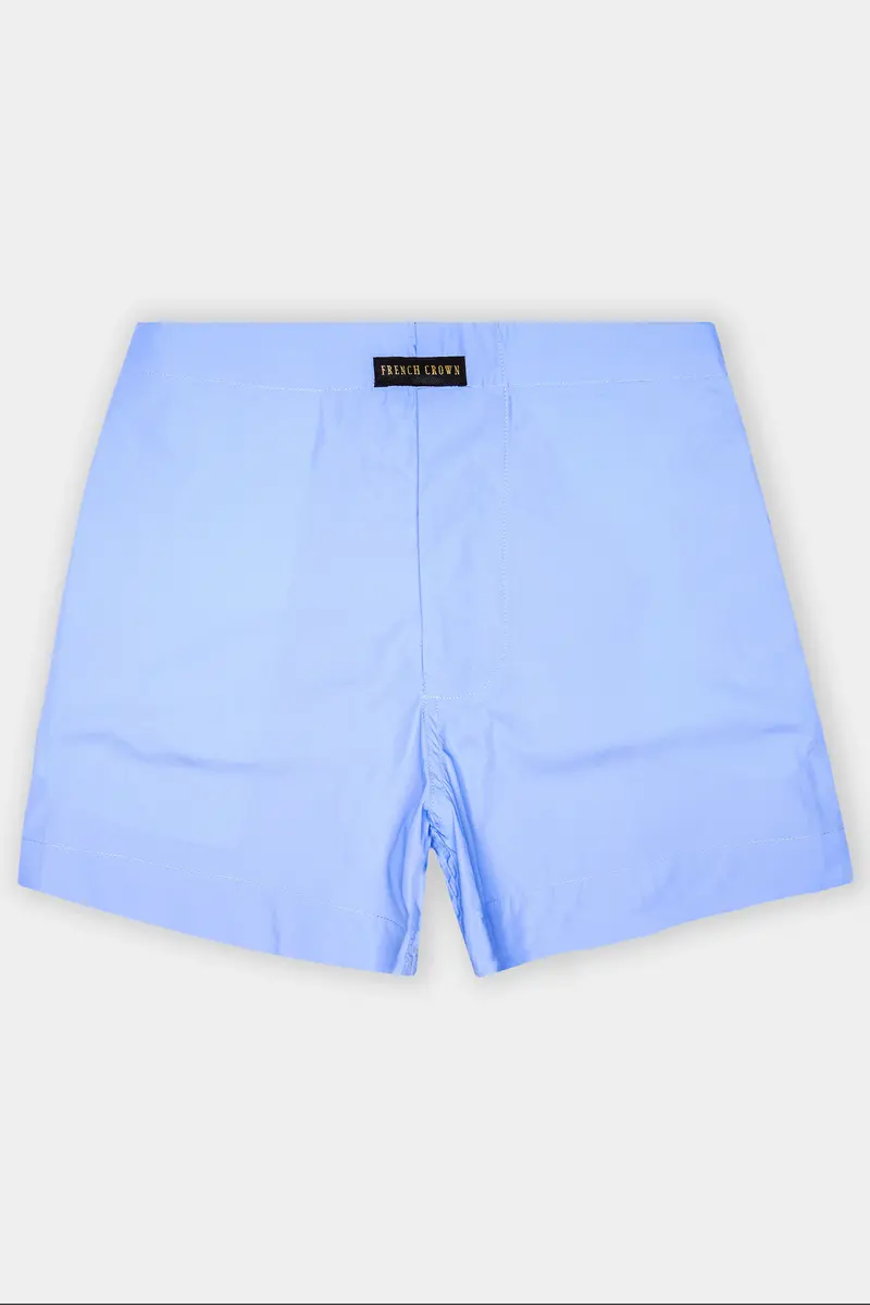 Melrose Blue Plain Solid Premium Giza Cotton Boxer 2