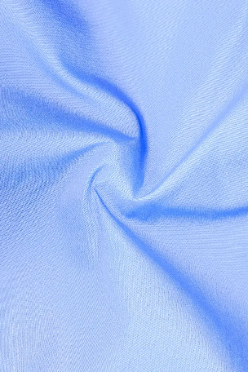 Melrose Blue Plain Solid Premium Giza Cotton Boxer 3