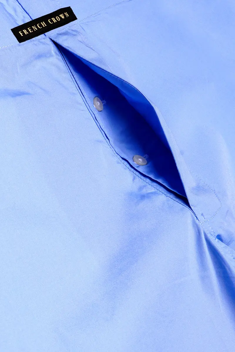 Melrose Blue Plain Solid Premium Giza Cotton Boxer 4