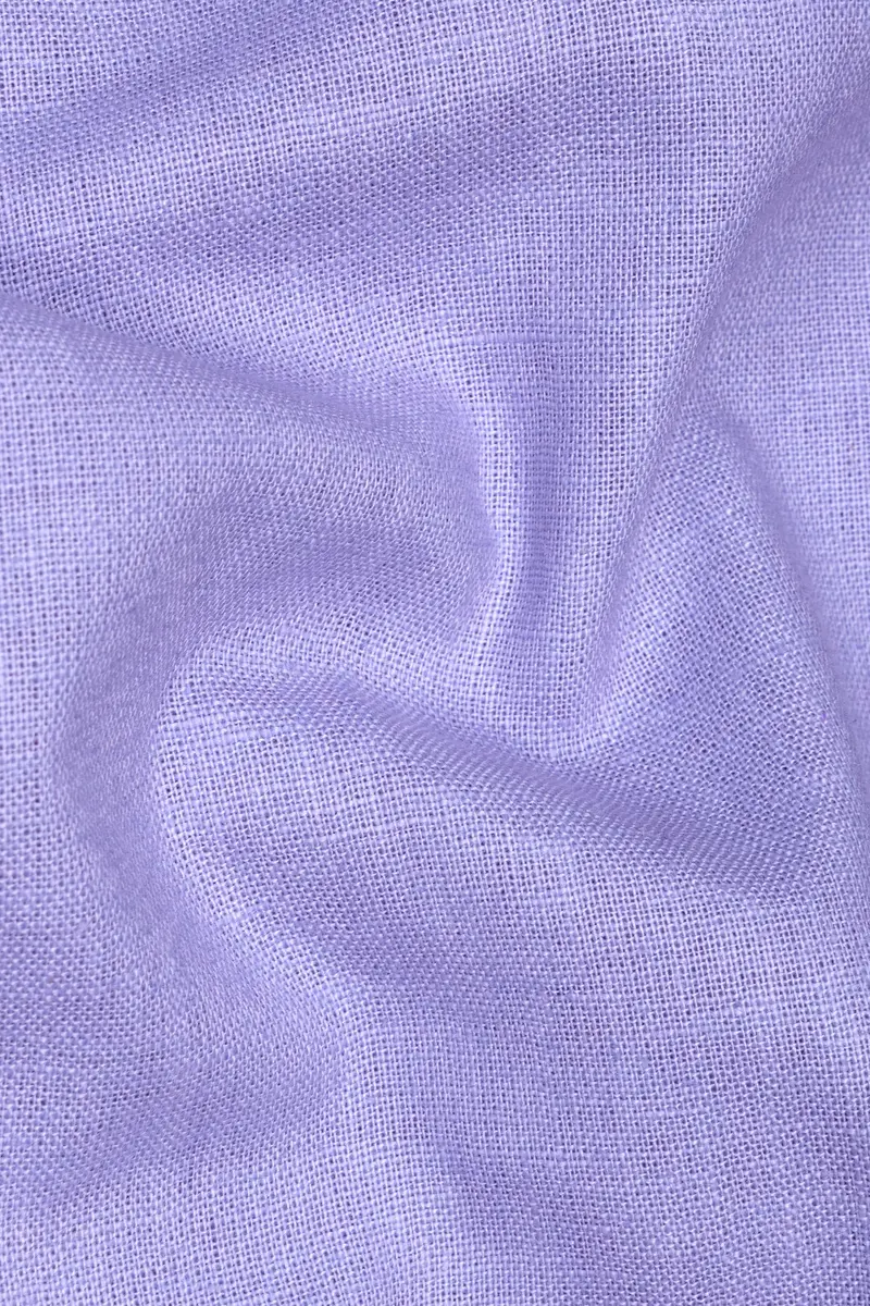 Melrose Purple Textured Luxurious Linen Shirt 3