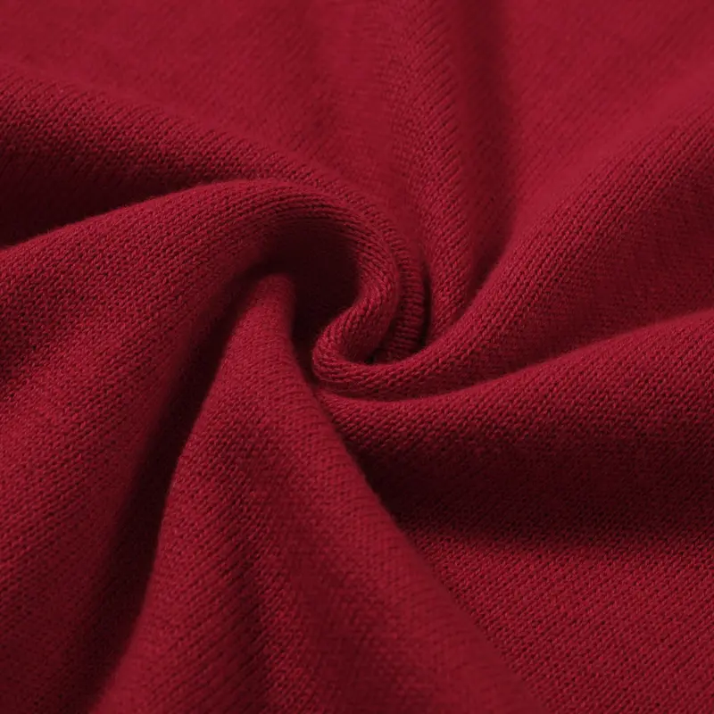 Men's 60S Mod Red Knit Zip Polo – Retro Casual Contrast Trim Shirt 2